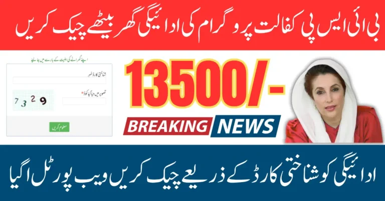 8171 Web Portal 2025 To Check BISP Kafalat 13500 Payment Status Via CNIC Know Full Details Step By Step
