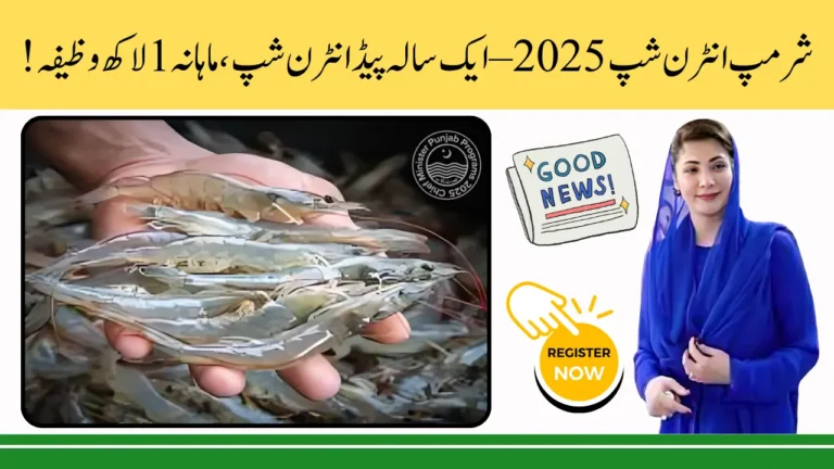 Punjab Shrimp Internship Program 2025 – Apply Online for 13 Internship Fields with Monthly Stipend