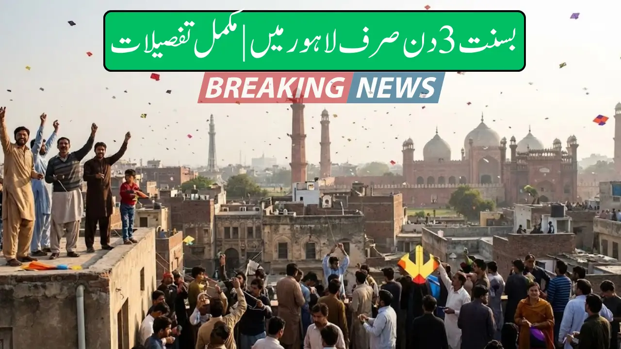 Basant 3 Days Only in Lahore | Complete Details
