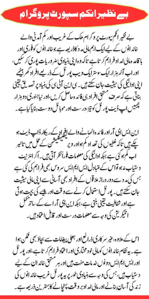 BISP Payment Status Check Online Thorugh 8171 Web Portal CNIC