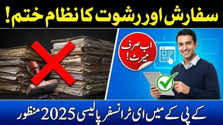 Education System Upgrade KP Introduces Modern E-Transfer Policy for Teachers in 2025