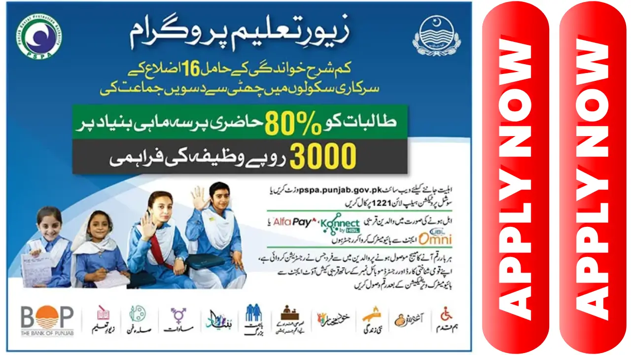 Zewar E Taleem Program Online Check Punjab CNIC