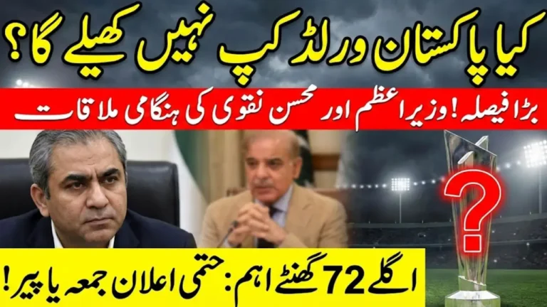 Final Decision on Participation in T20 World Cup: PCB Chairman