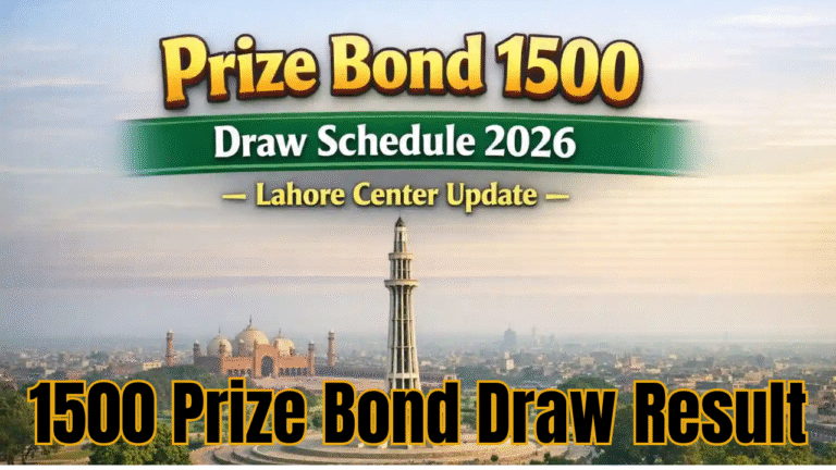 1500 Prize Bond Draw Result February 2026 Check New List